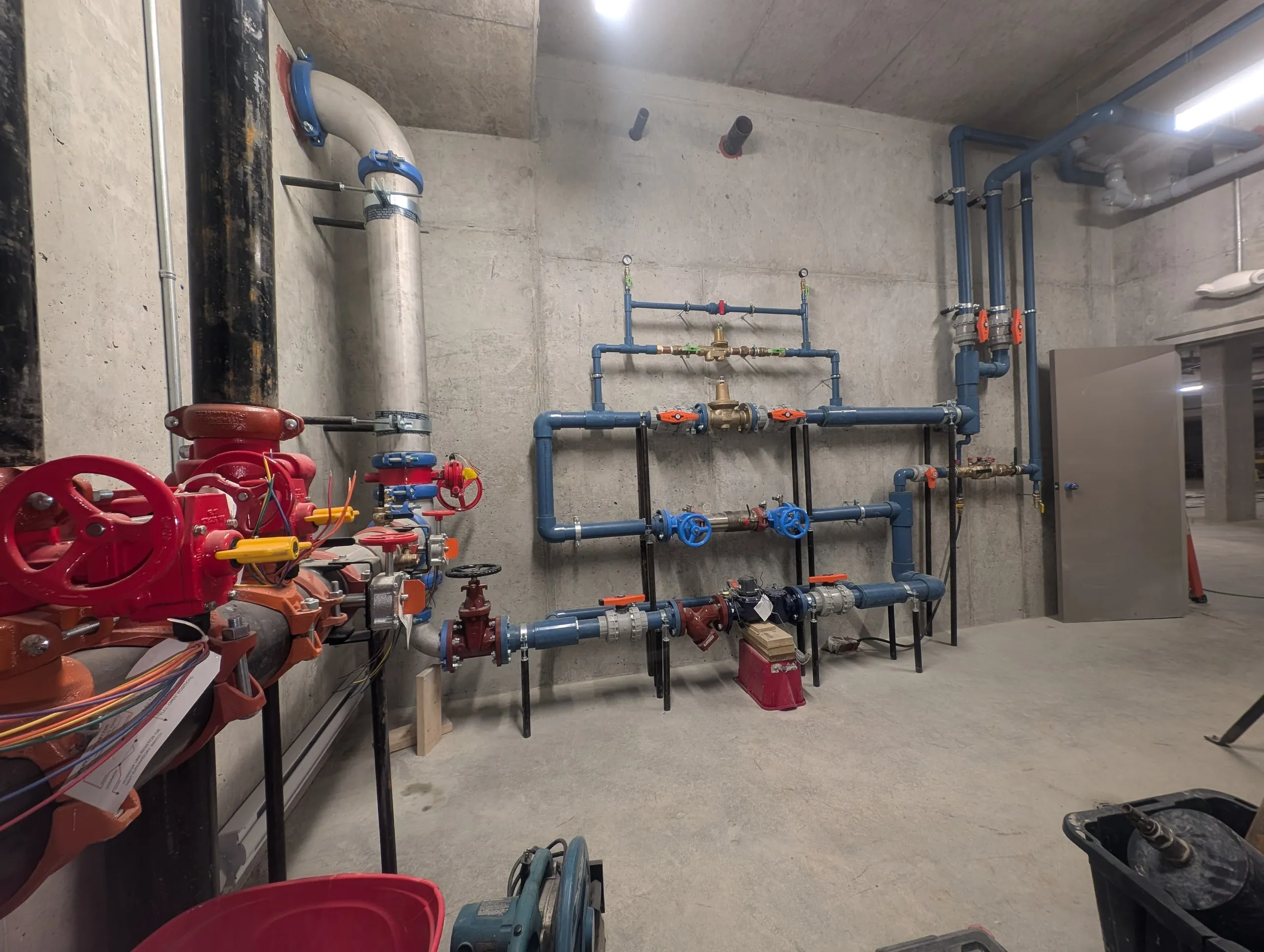 Mechanical plumbing work by a Rega client